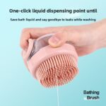 Dog bath brush pet silicone massage brush can be filled with liquid cat and puppy bathing artifact cleaning supplies