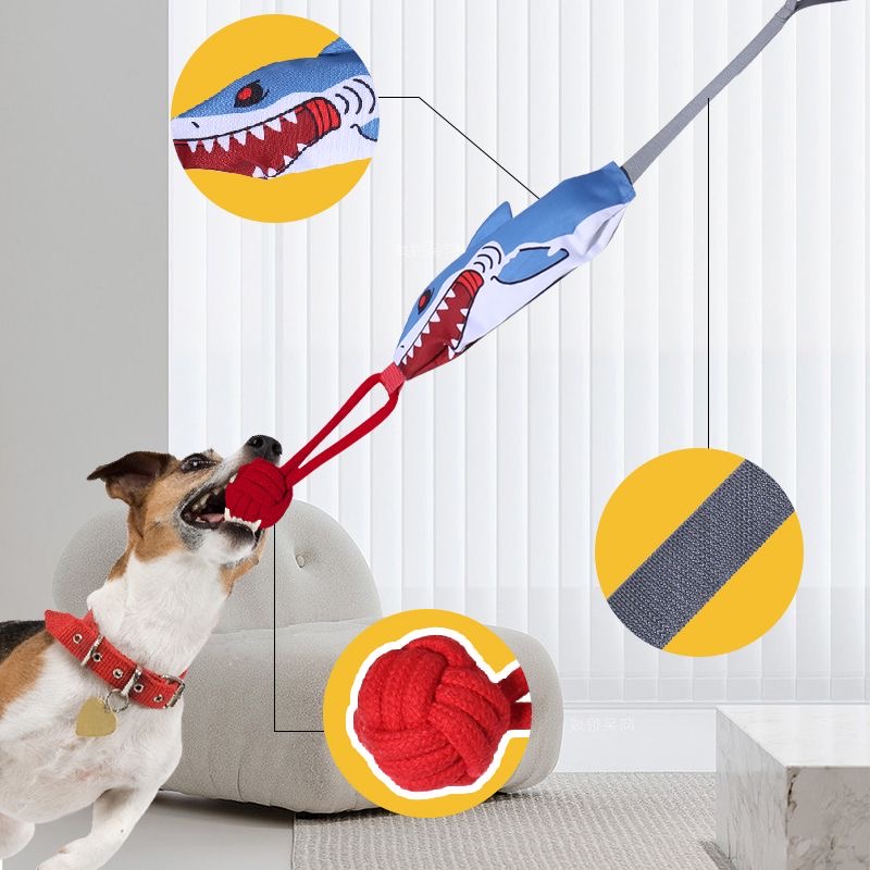 Fun Dog Rope Toy Sound Chew Toy for Small, Medium and Large Dogs, Interactive Rope Toy, Sounding Toy, Durable Toothpaste, Rope Dog Toy, Lack of Exercise, Stress Relief