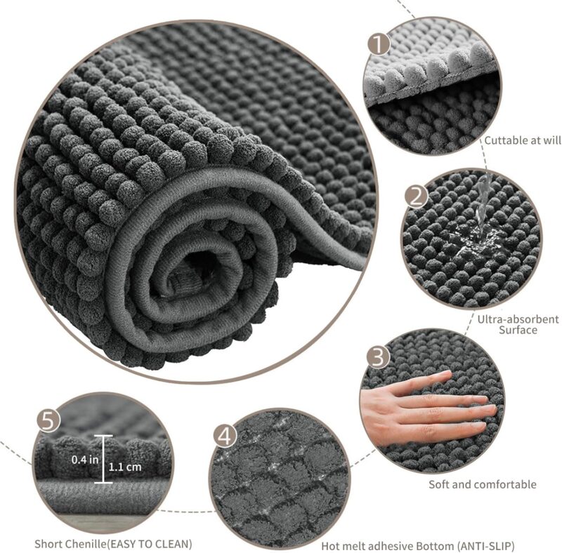 4 Pcs Guinea Pig Cage Liner, Bunny Washable Mats Rug Guinea Pig Fleece Bedding Reusable Rabbit Liner Small Animal Sleeping Bed for Bunny Ferret Rat Chinchilla