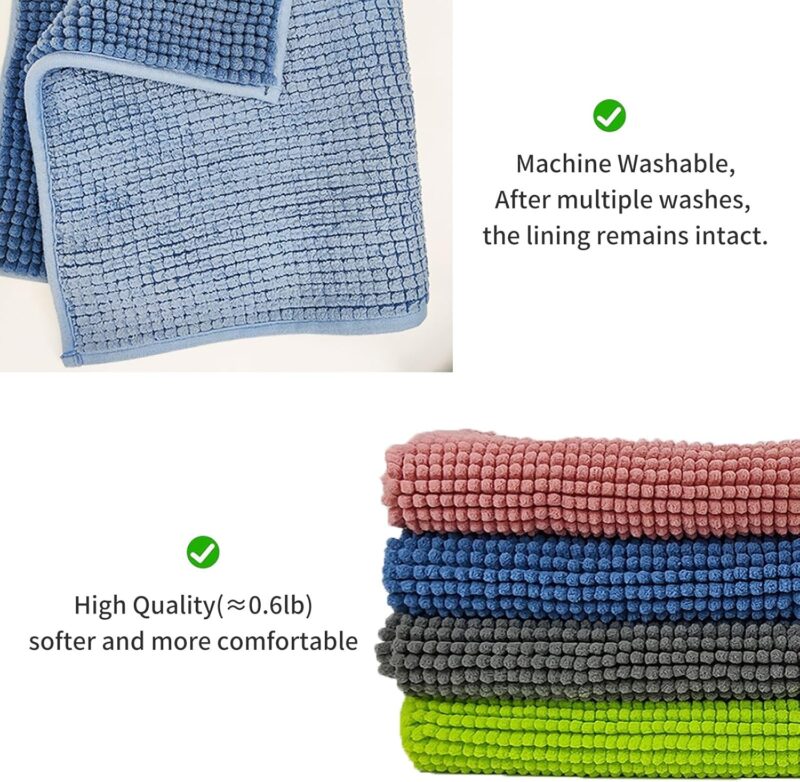 4 Pcs Guinea Pig Cage Liner, Bunny Washable Mats Rug Guinea Pig Fleece Bedding Reusable Rabbit Liner Small Animal Sleeping Bed for Bunny Ferret Rat Chinchilla