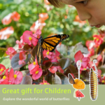2Pcs Elegant Butterfly Banana Holder, Outdoor Banana Hammock, Hangable Butterfly Feeders Stand for Garden, Backyard