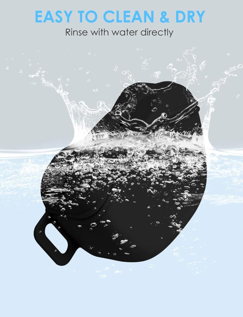 Dog Treat Pouch with Training Clicker, Upgrade Stronger Magnetic Closure to Avoid Spilling, 1.67 Cup Silicone Treat Bag Fanny Pack with Waist Belt for Pet Training Walking