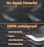 Dog Seat Cover 100% Waterproof Hammock 600D Heavy Duty Scratch Proof Nonslip Durable Soft Pet Back Seat Covers for Cars Trucks and SUVs
