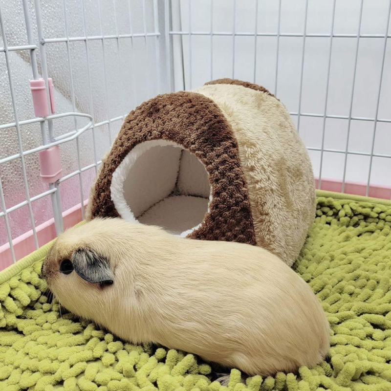 Cozy Ferret Bed Guinea Pig Cave Bed Tent Fleece Rat Hideout House Nest Cage Accessories for Chinchilla Squirrel Hedgehog