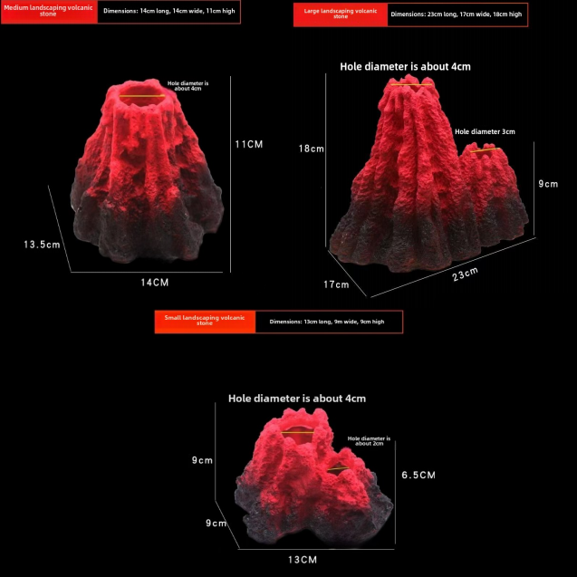 New fish tank decoration rockery landscaping coral stone ornaments fantasy aquarium scenery simulation resin volcanic stone